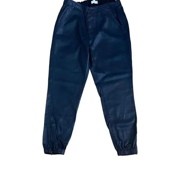 AG Adriano Coated Black Tapered Jogger Pants M - Picture 11 of 15